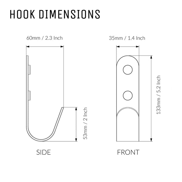 J-Hooks | Wall Hooks | Colours Inc. Black, White & More